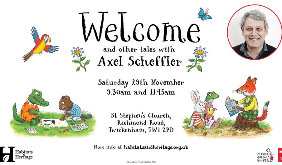 Poster for Axel Scheffler event