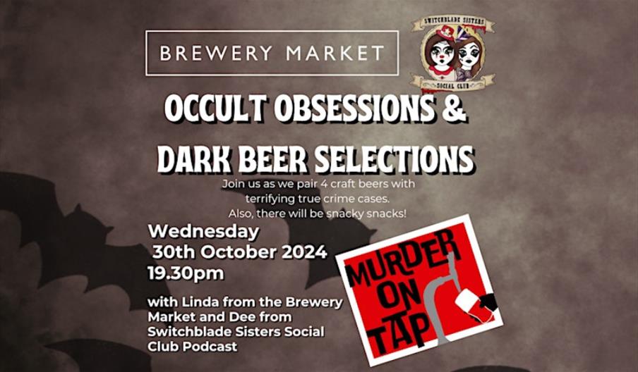 An image of MURDER ON TAP: Occult Obsessions and a Dark Beer Selection