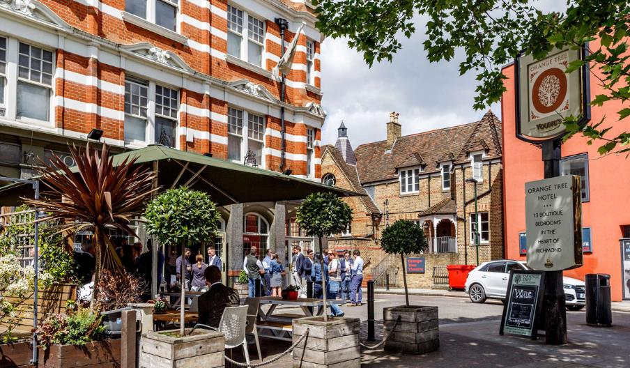 Side shot of Orange Tree Hotel