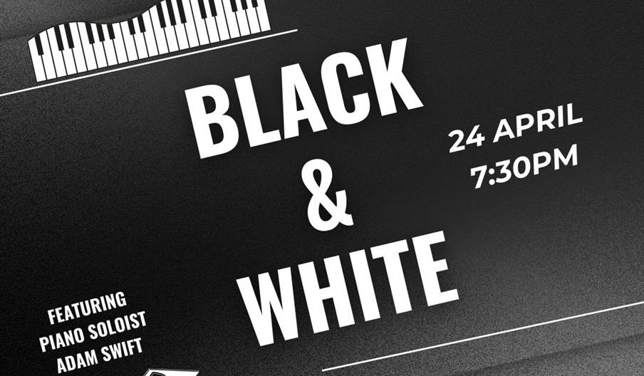 Black and White Concert Poster