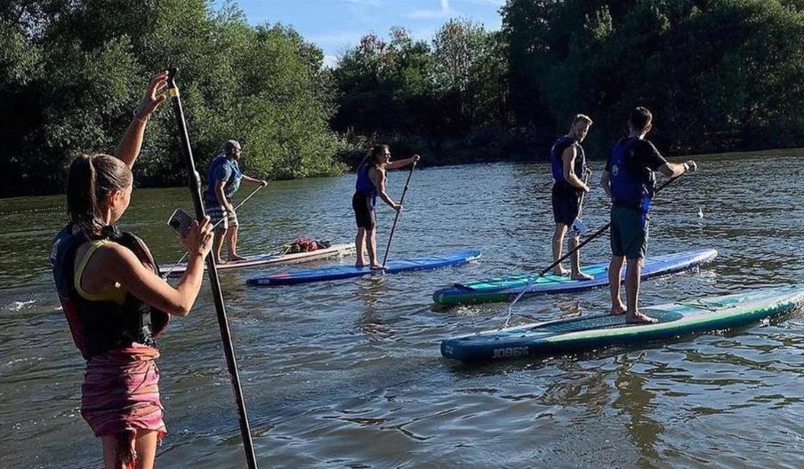 SUP paddle boarding