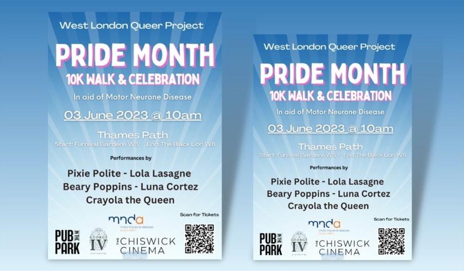 Pride Month 10K Walk & Celebration Poster