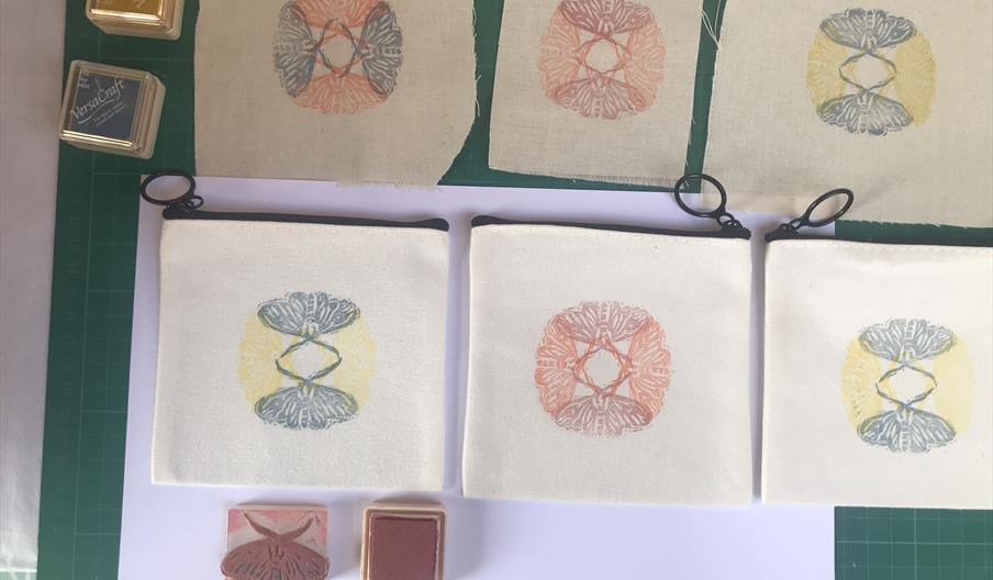 Examples of stamps for printing fabric