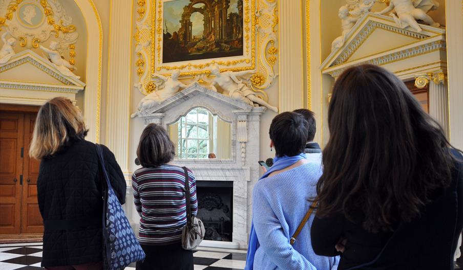 Volunteers looking at the Octagon Room at Orleans House Gallery