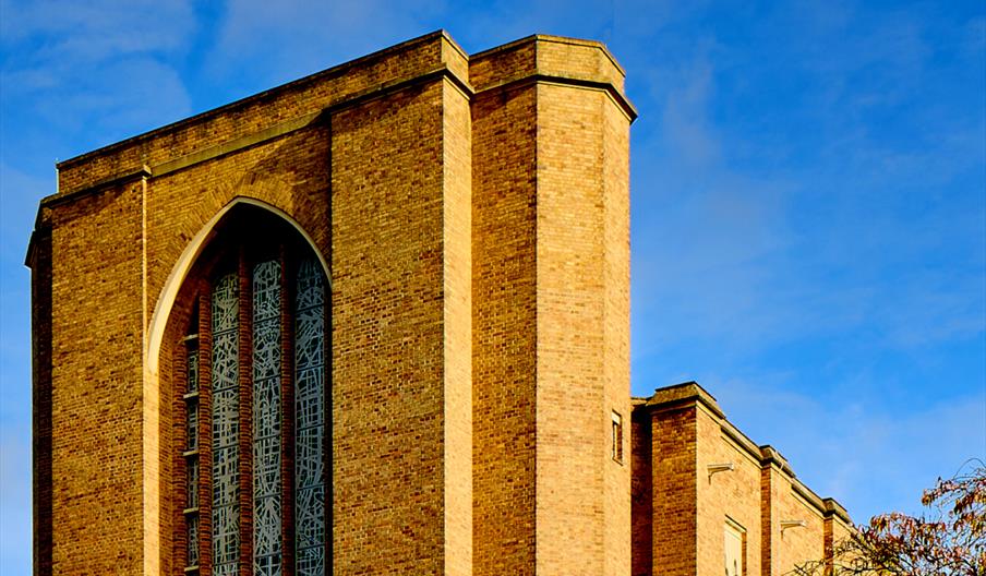 St Mary's University Chapel against a blue sky