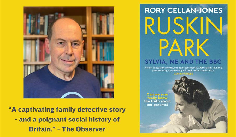 A picture of the author on the left, next to the picture of the book cover.  Quote under the authors picture that reads: 'A captivating family detecti