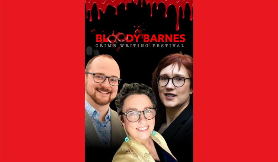 S.J. Bennet and Vanessa O’Loughlin with Tom Mead

