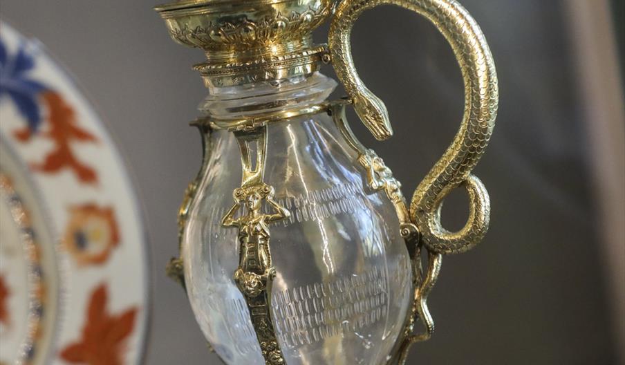 Rock Crystal Ewer mounted in silver-gilt, 1557-1558. The Schroder Collection.