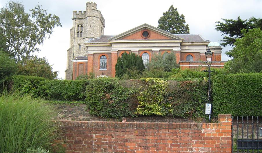 View of St Mary's Church from riverside