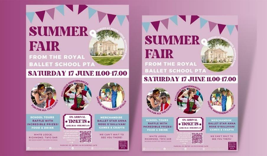 Royal Ballet School Summer Fair Poster