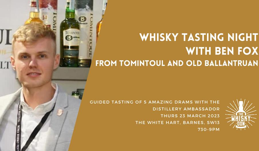 Picture of brand ambassador and delicious whisky