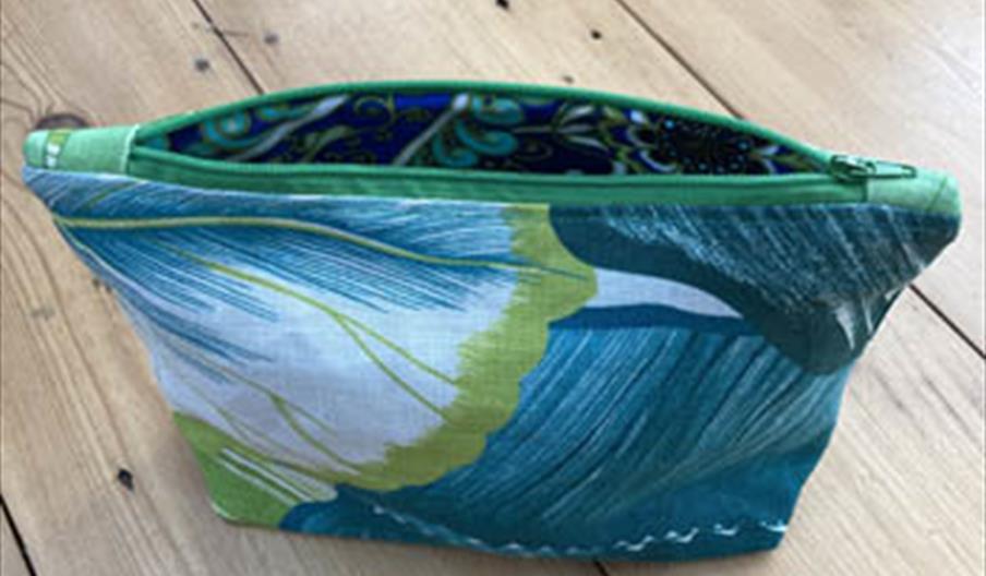 Zipped toiletries bag