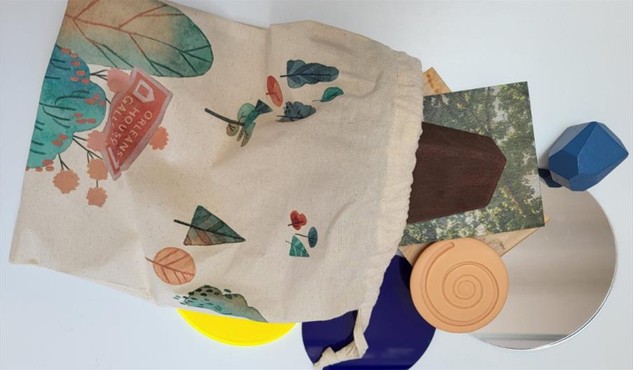 Touch, hear and see with our sensory bags for families