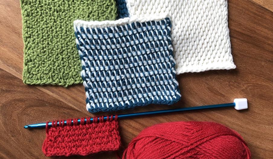 Tunisian crochet samples