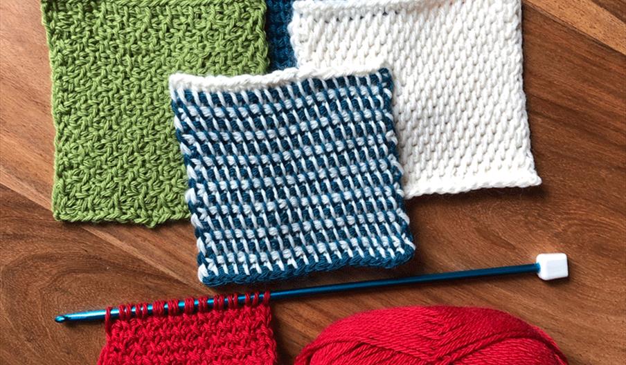 Tunisian crochet samples