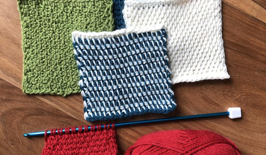 Tunisian Crochet Samples