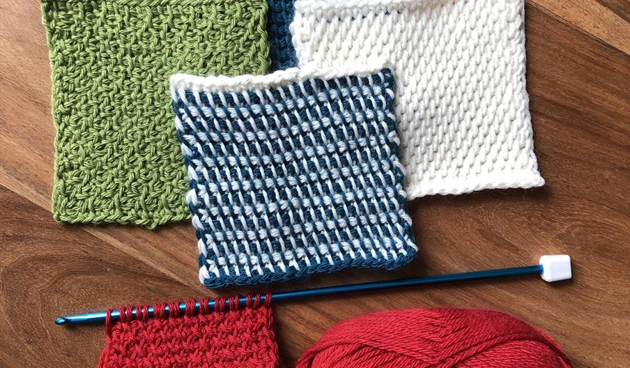 Tunisian crochet samples