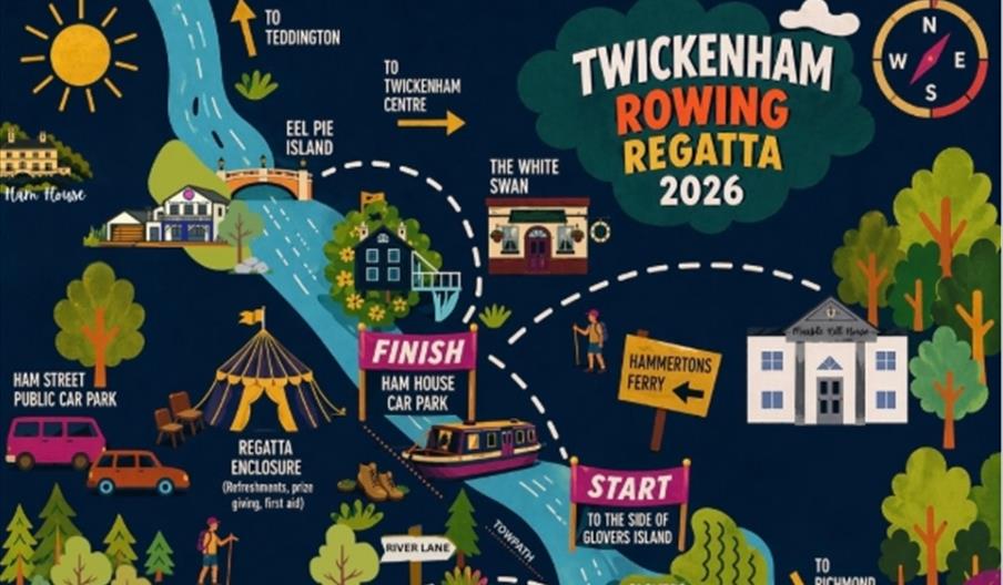 Official 2026 Twickenham Regatta Poster