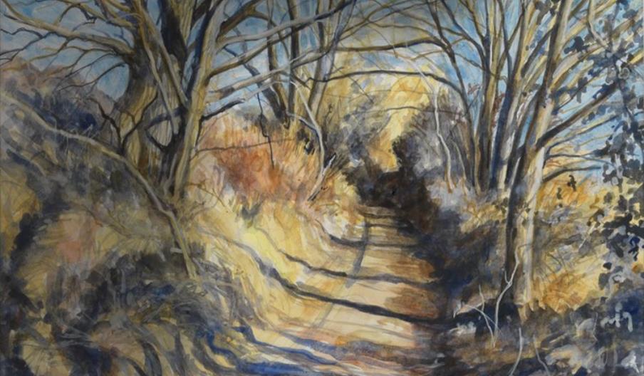 Suffolk Winter Lane by Heather Mackinlay