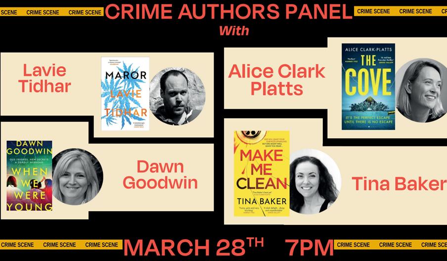 Writing Crime: Alice Clark Platts, Dawn Goodwin, Tina Baker & Lavie Tidhar