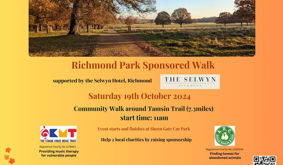 Richmond Park Walk Poster