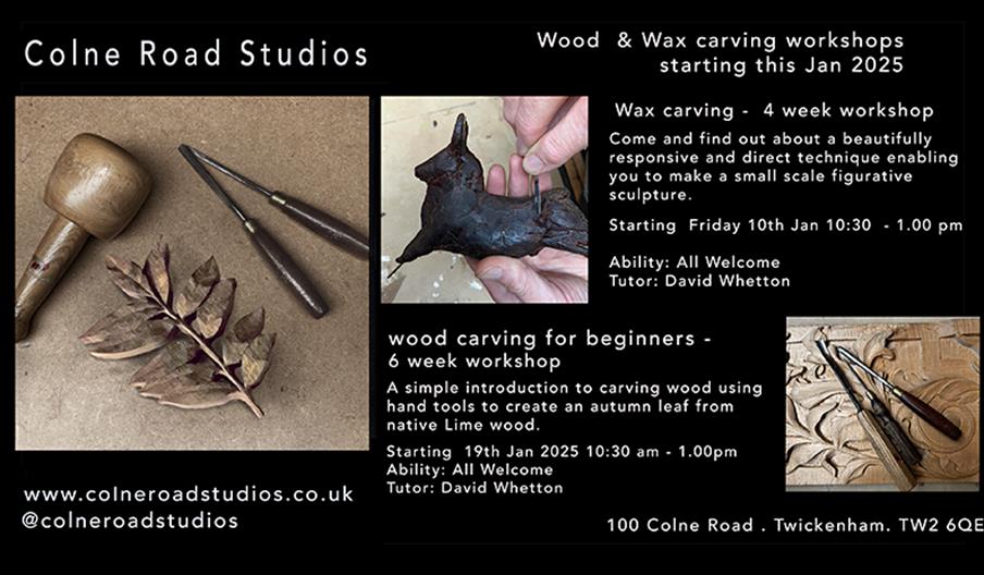 Wood carving for beginners workshop in Twickenham