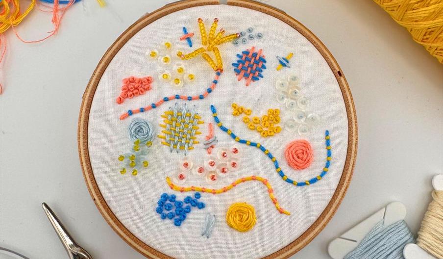 3D Embroidery on a hoop