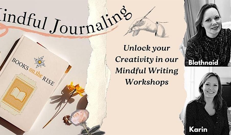 Mindful Journaling Banner with pictures of hosts