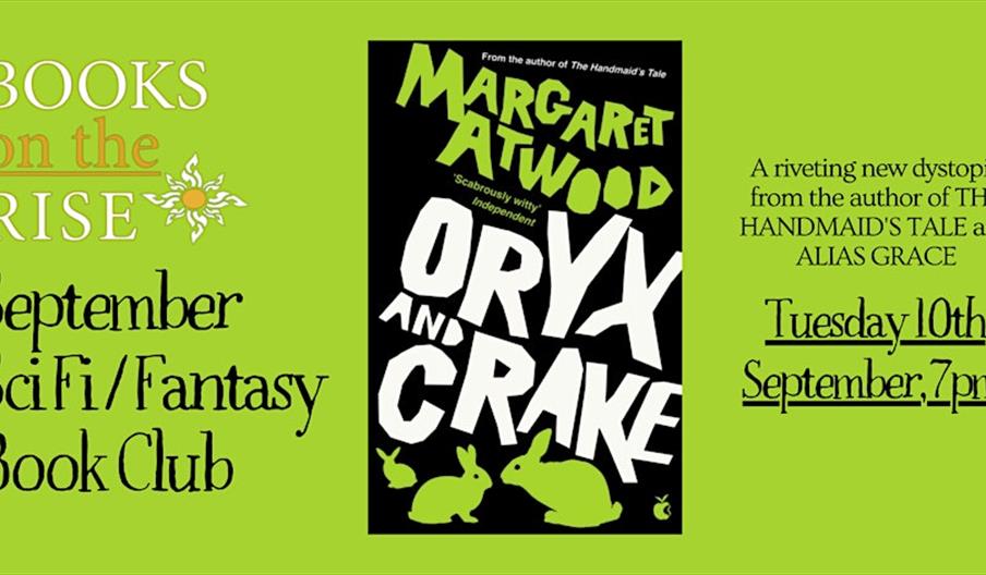 Picture of event banner Oryx and Crake by Margaret Atwood on September 10th