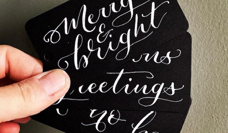 Calligraphy gift tags