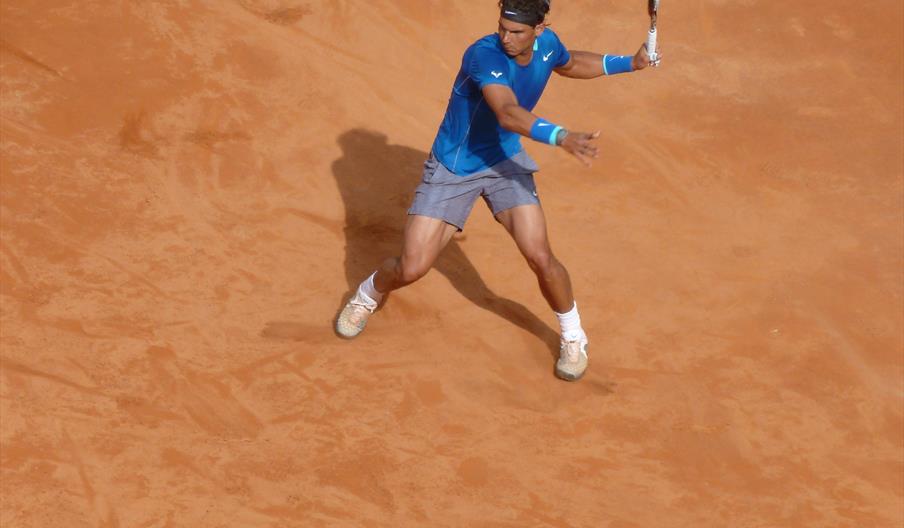 Like all the top players Rafael Nadal learned to play tennis on clay.