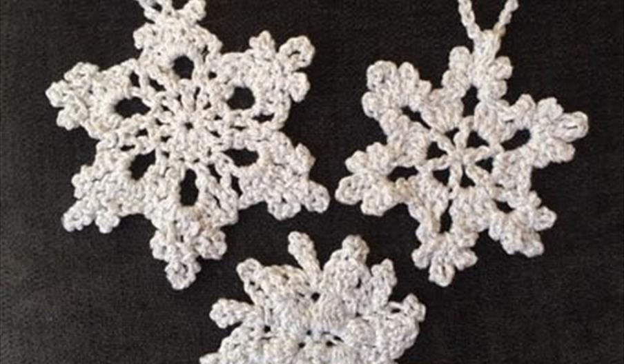 Crochet snowflakes