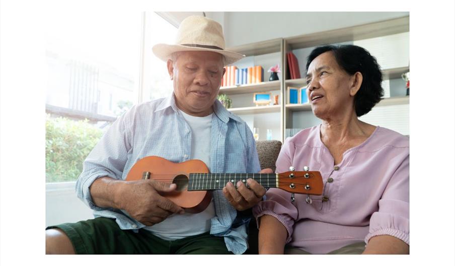 Ukulele player