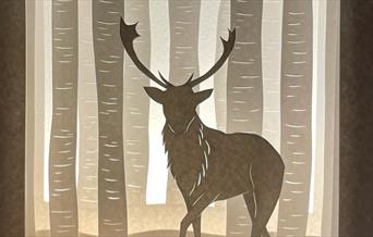 Papercut stag