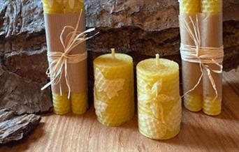 Beeswax candles