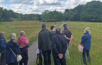 People on a walk on Barnes Common. Photo by Andrew Wilson