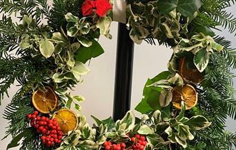 Foraged Christmas wreath
