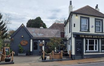 THE HAND AND FLOWER exterior