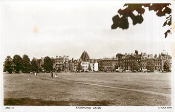 Royalty-free postcard image of Richmond Green courtesy of TuckDB Postcards database.