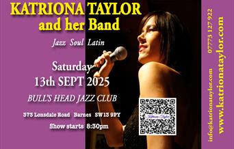 katriona taylor - live jazz on 13th Sep - Bulls head jazz club