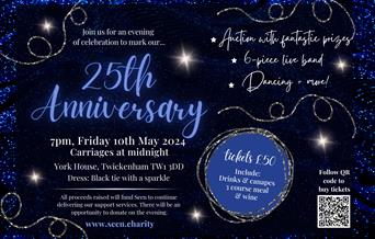 SEEN 25th party invitation