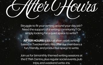 After Hours is an after-work writing group for working-age adults