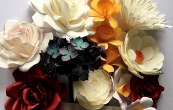 Paper Flowers for Christmas