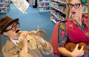 Book Spies characters dressed as detectives