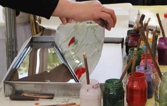 Christmas Paper Marbling