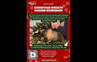 Christmas Wreath Making Workshop Twickenham Age UK Richmond