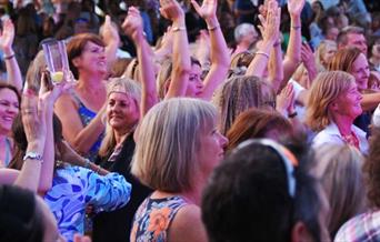 Concert audience at Hampton Pool Summer Concert