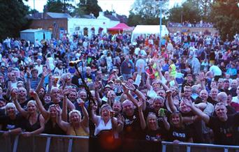 Concert audience at Hampton Pool Summer Concert