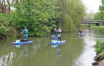 Planet Patrol Paddleboarding Clean Up