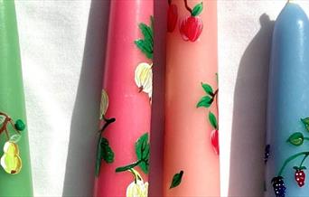 Botanical Candle Painting